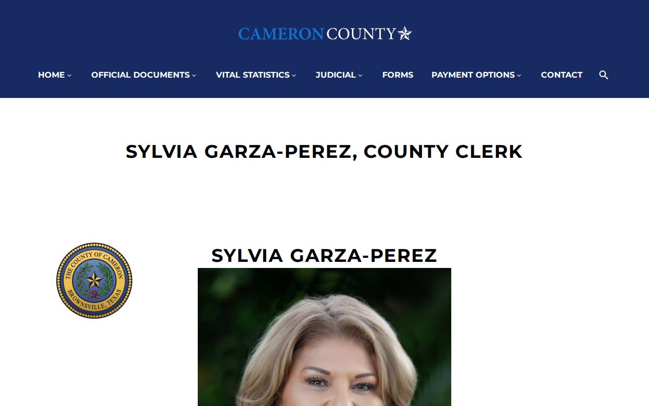 Cameron County criminal court case records at the County Clerk