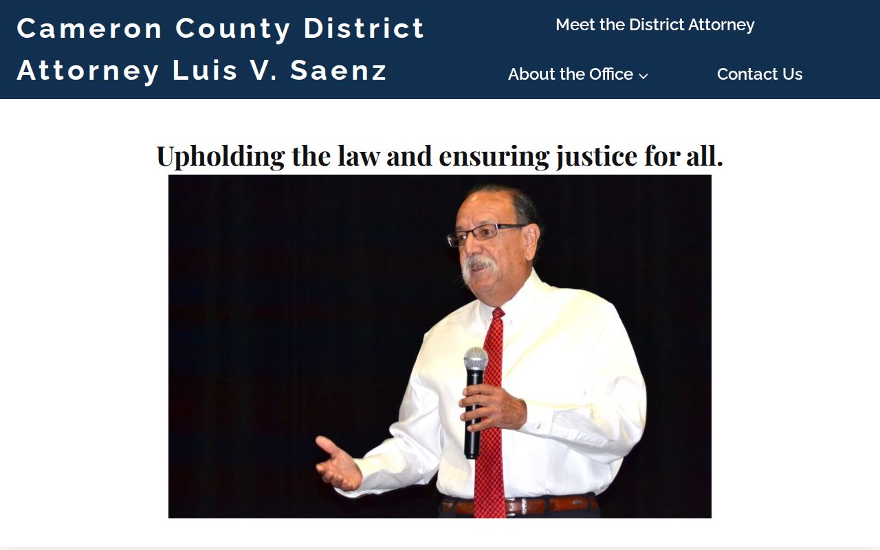 Cameron County criminal history district attorney office